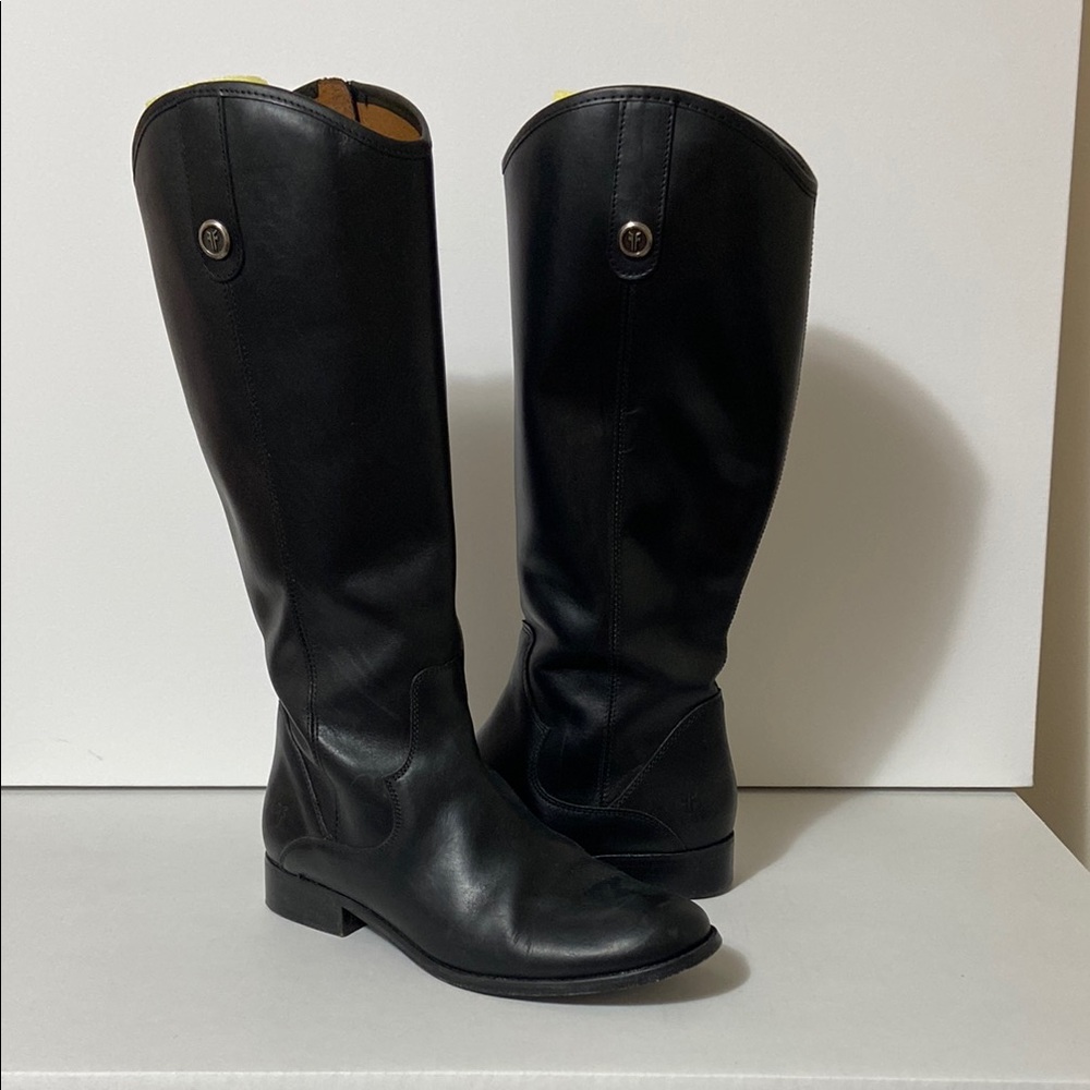 Frye Women's Black Leather Winter Boots